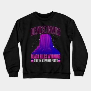 Devils Tower Black Hills Wyoming Crewneck Sweatshirt